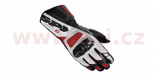rukavice STR5, SPIDI (bílé/červené/černé)